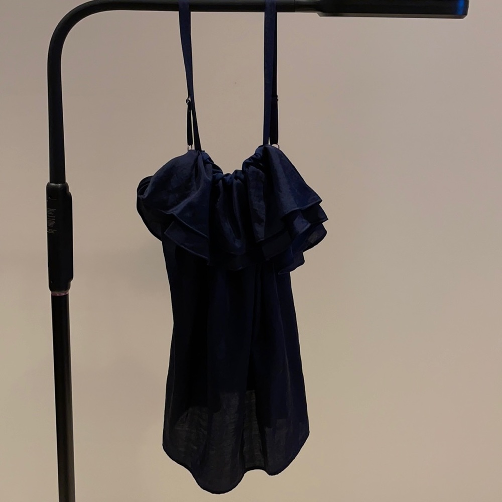 Talbots Navy Blue Blouse